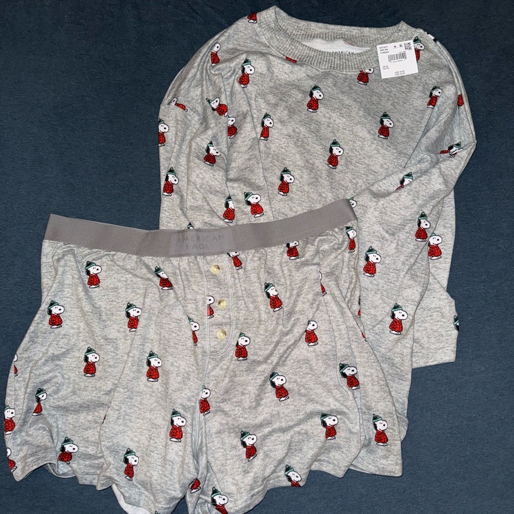 Viral Super Soft American Eagle Snoopy Pajamas